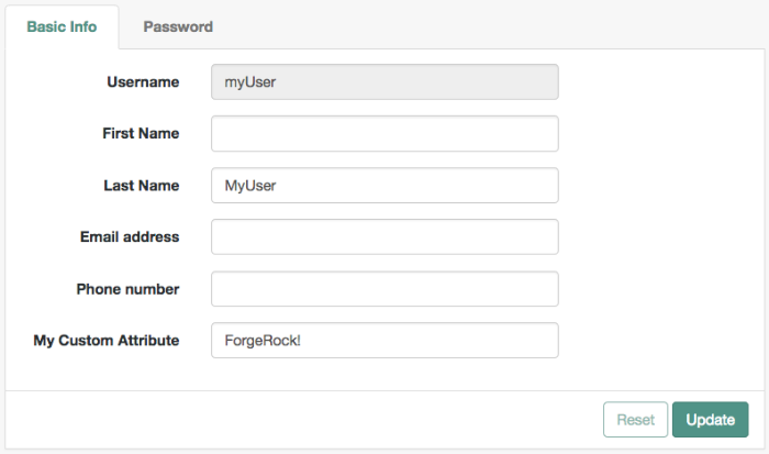 Adding a custom attribute to the user's profile