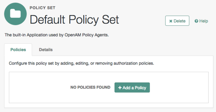Add a Policy Page