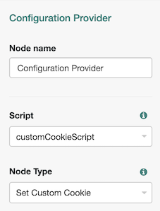 Configuration Provider node referencing the Set Custom Cookie node