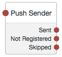The Push Sender node.