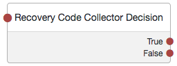 The Recovery Code Collector Decision node.