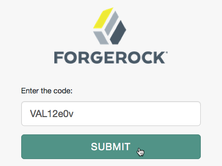 Visit the verification URL to enter the user code.