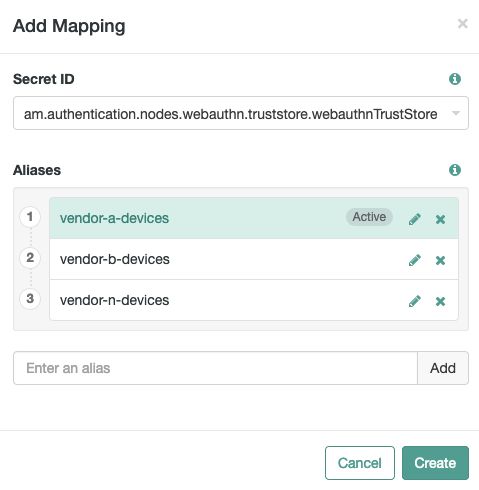 Adding a WebAuthn trust store mapping.