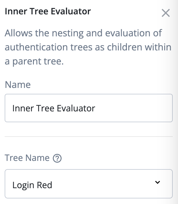 Inner tree evaluator node in query parameter journey