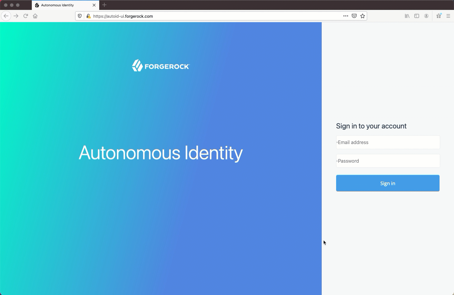 Autonomous Identity Dashboard