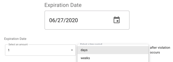 iga ad hoc expiration date form
