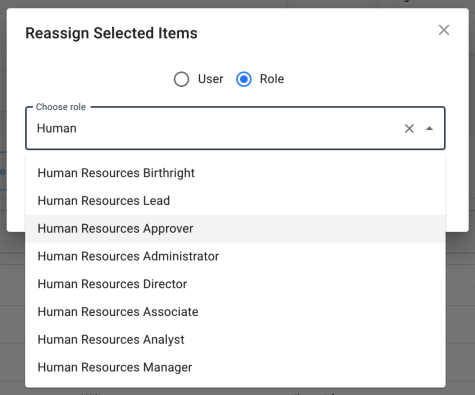 iga reassigning event to a role