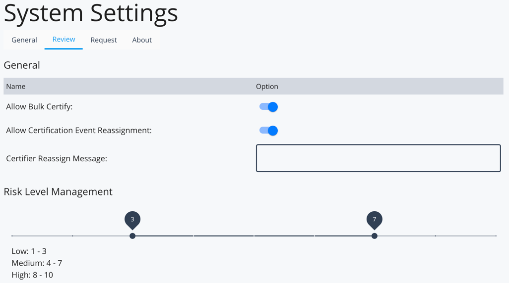 iga system settings review