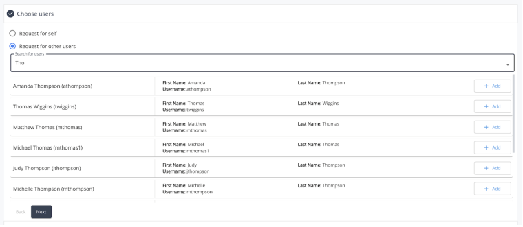 iga choose users search table