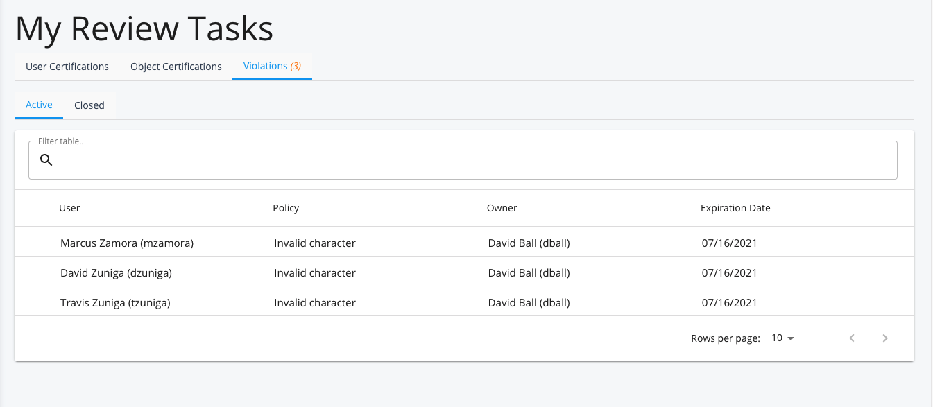 iga policies my review tasks closer