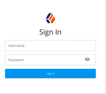 Reporting login page