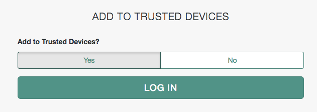 Trusted Device information is stored with the user's DS record