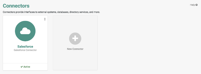 Salesforce connector now active