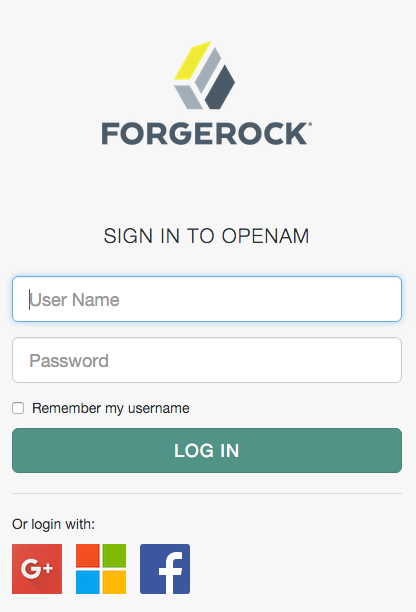 Login screen with social authentication logos.