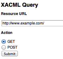 Fedlet XACML Query request page