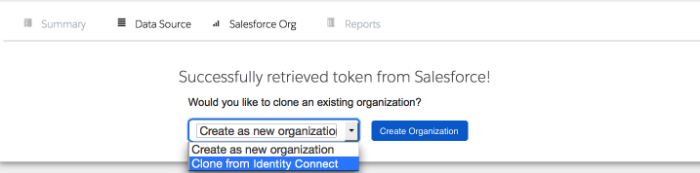 Cloning a new Salesforce org