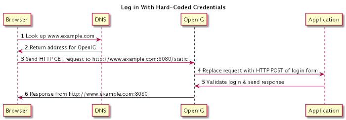 Log in With Hard-Coded Credentials